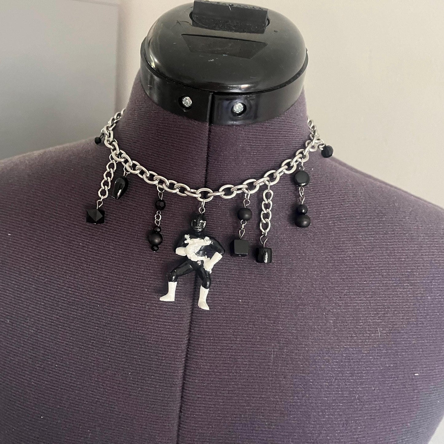 Black power rangers choker necklace