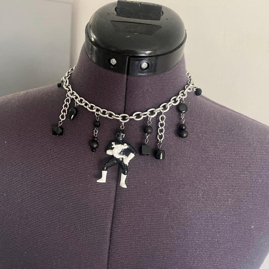 Black power rangers choker necklace