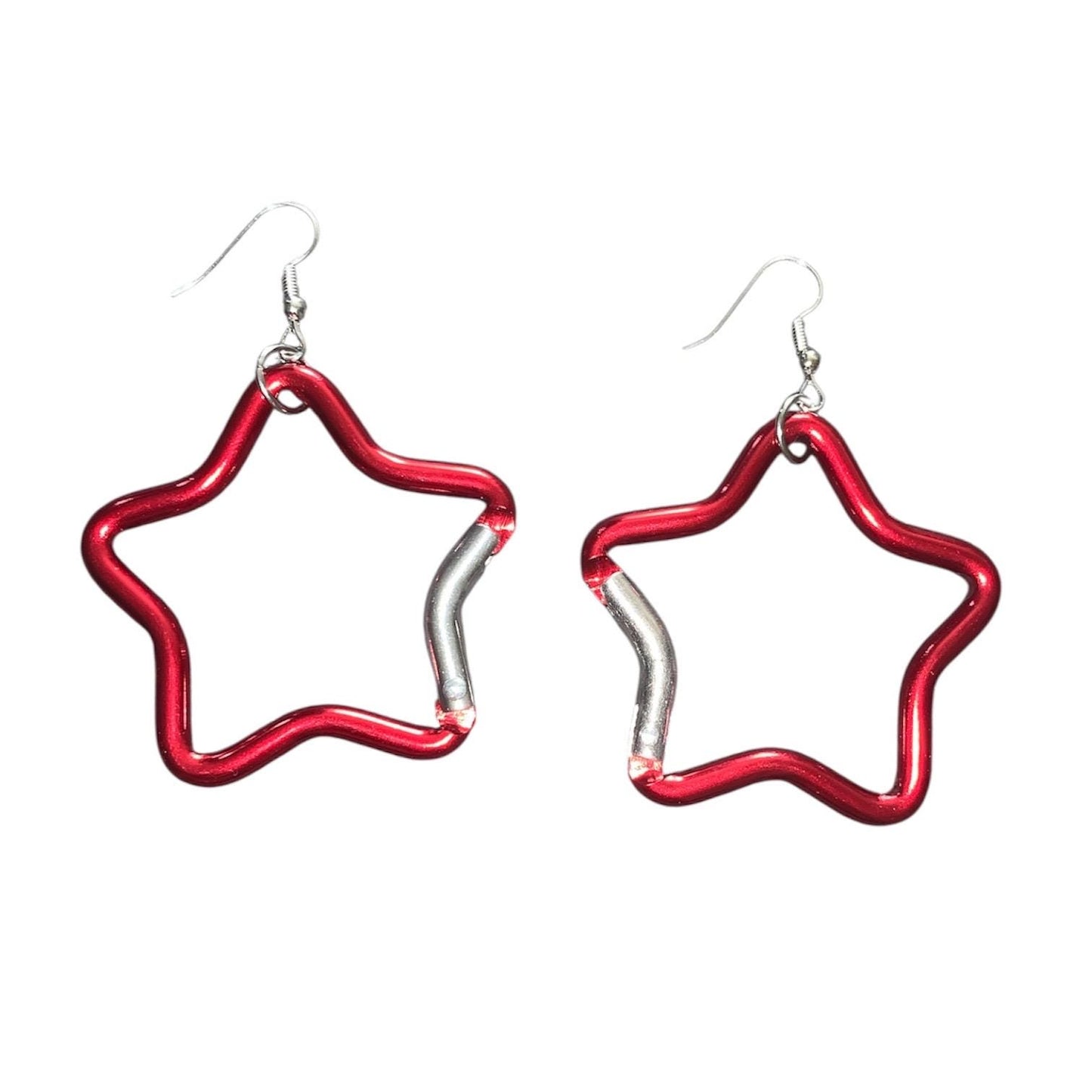 Carabiner star earrings