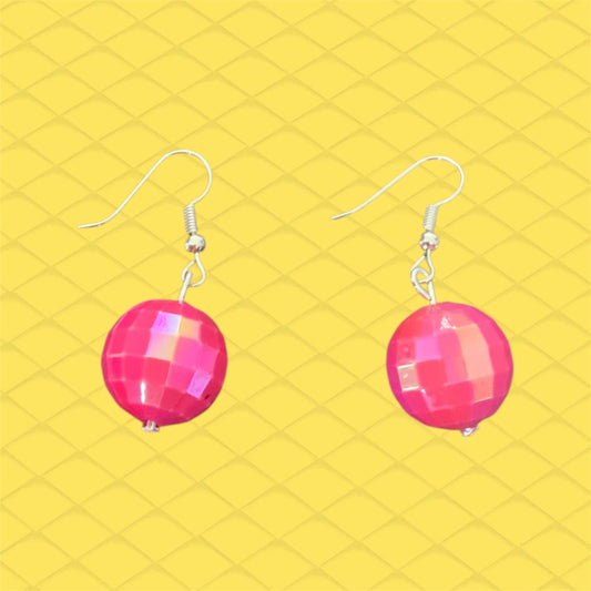 Disco ball earrings