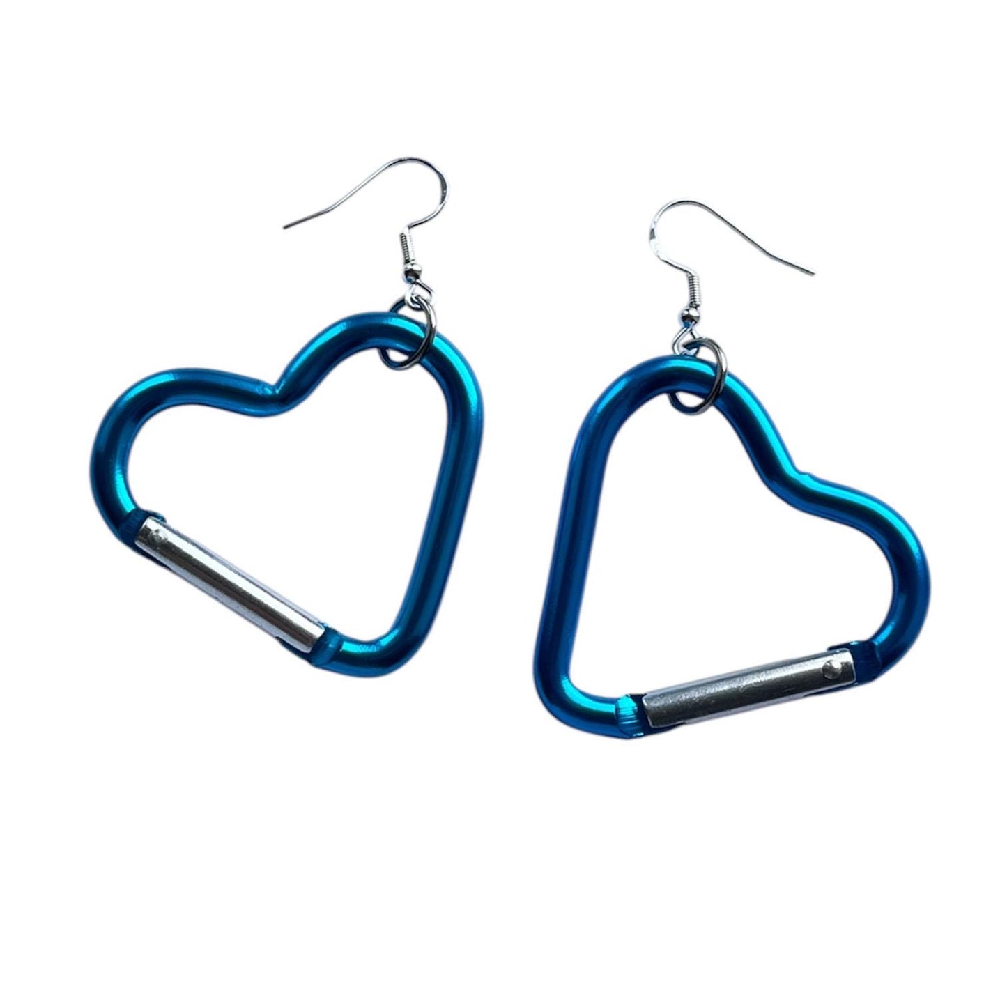 Carabiner heart earrings