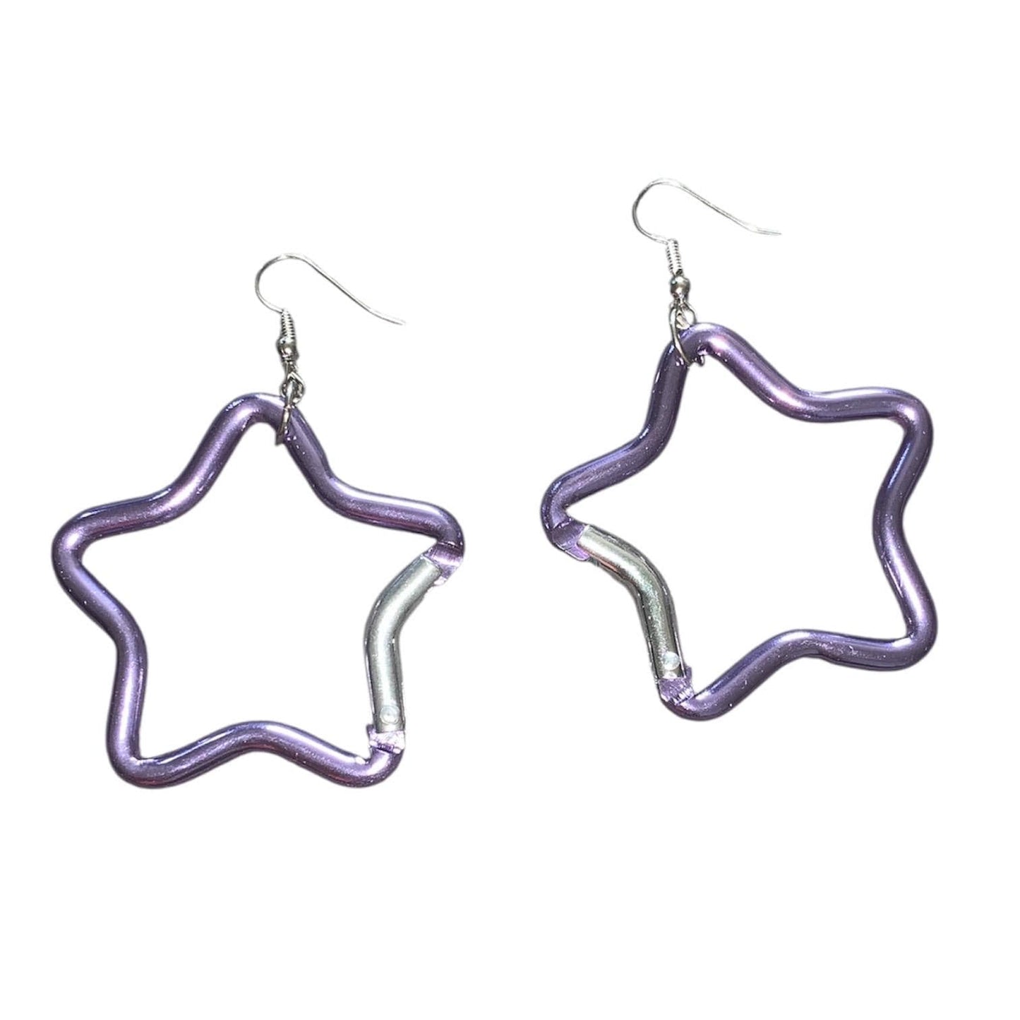 Carabiner star earrings