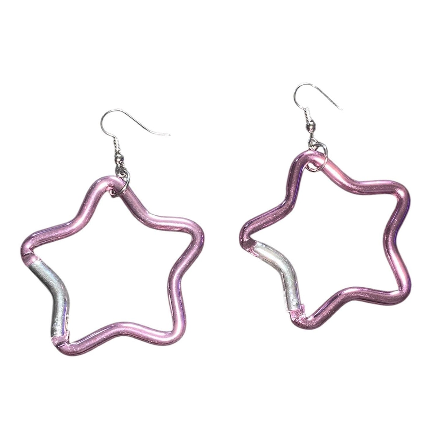 Carabiner star earrings