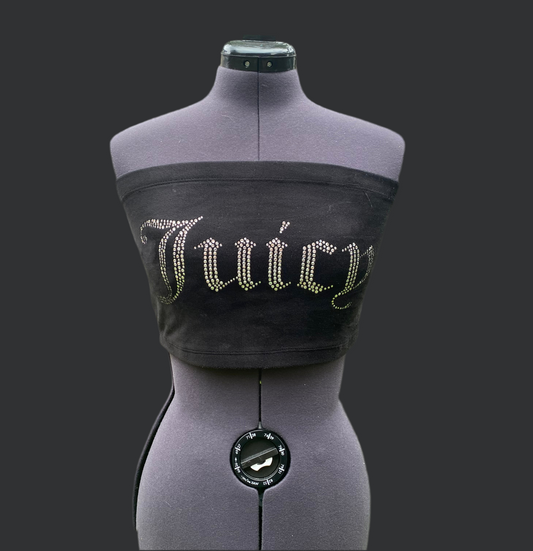 Juicy Couture Black Bandeau Top