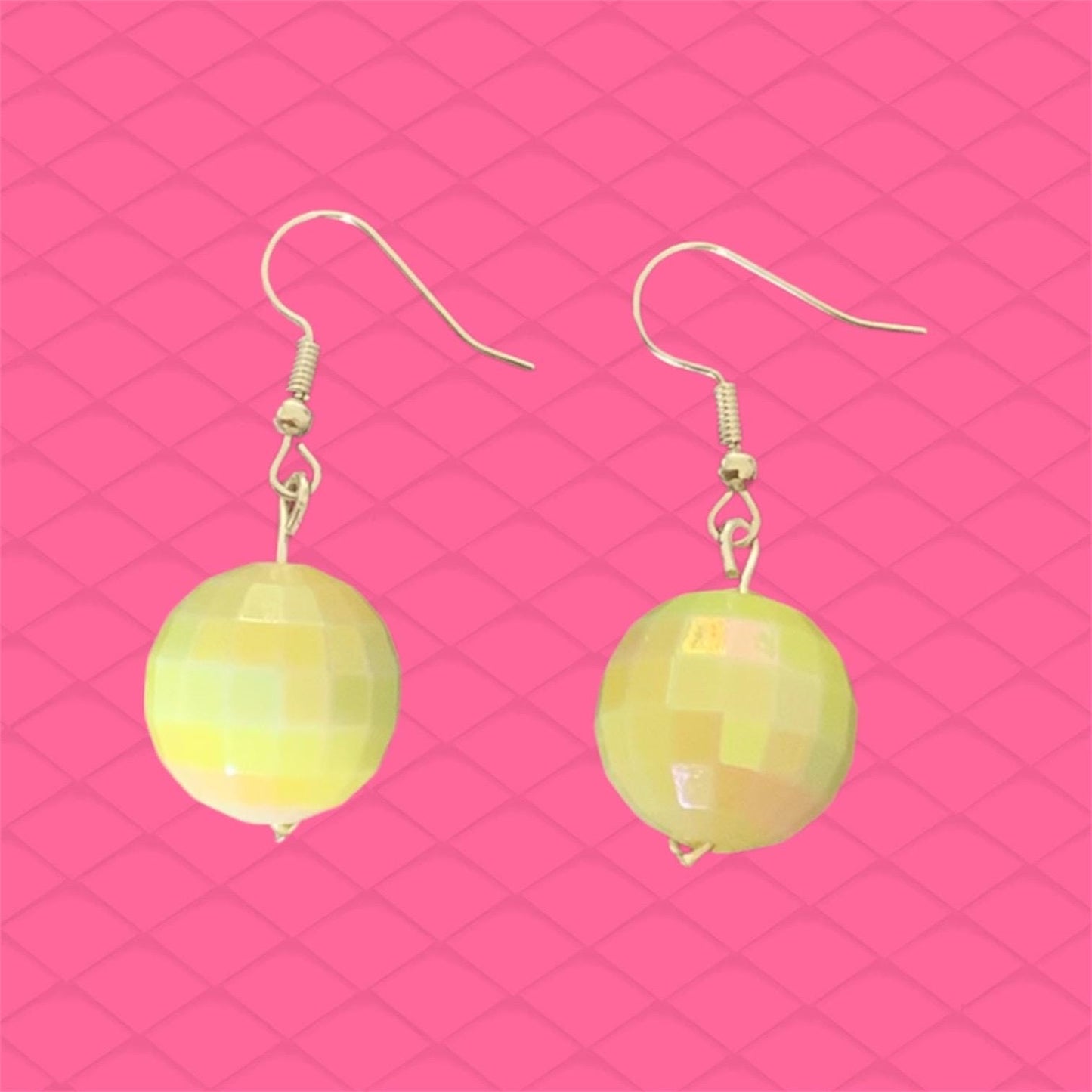 Disco ball earrings