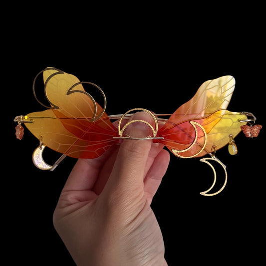Half moon butterfly glasses