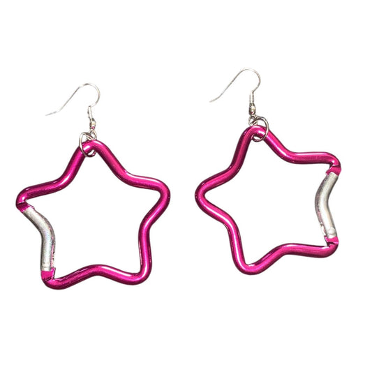 Carabiner star earrings