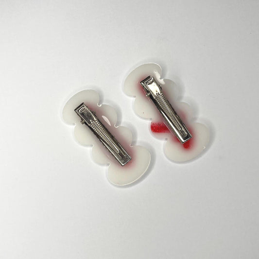 Sanitary pad hair clips