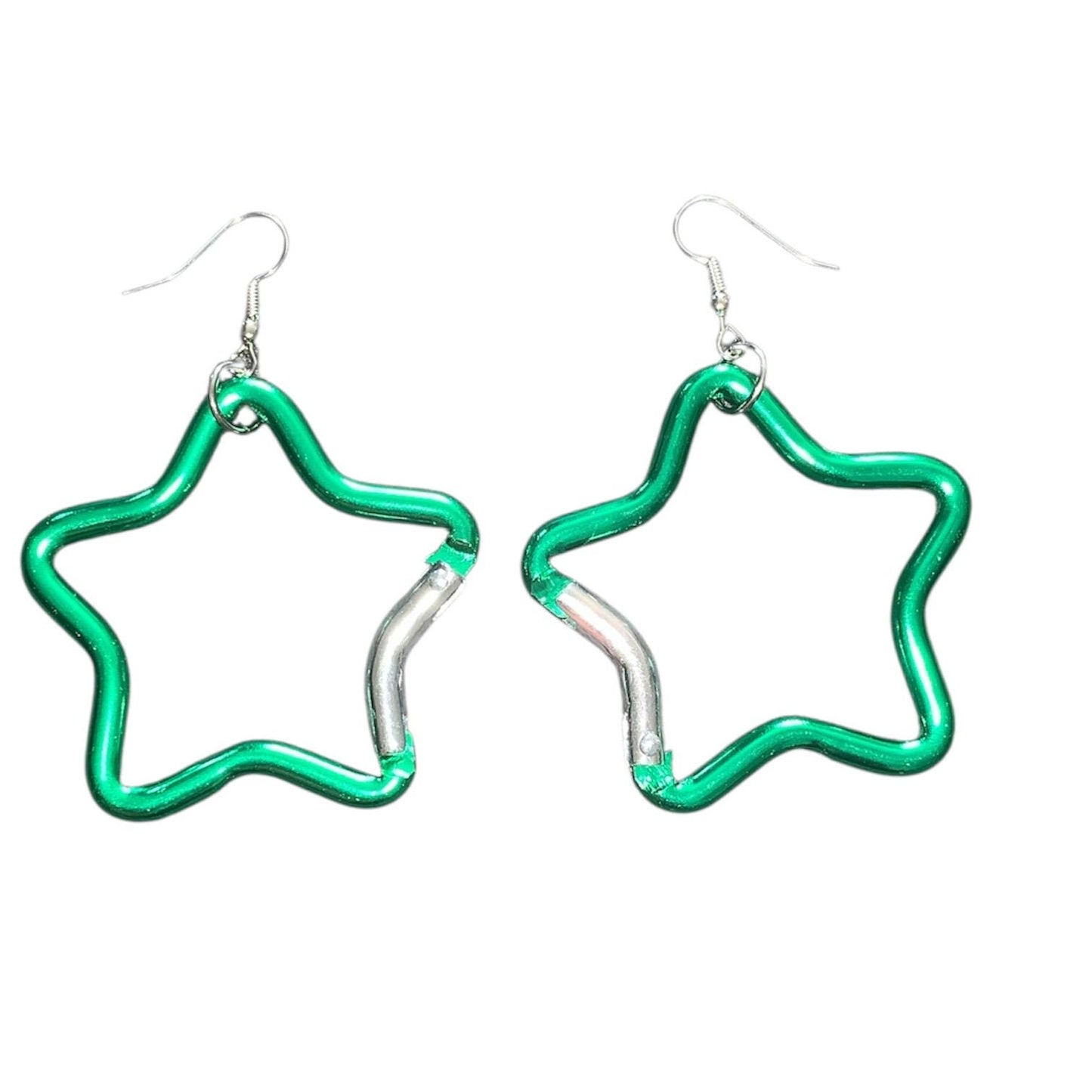 Carabiner star earrings