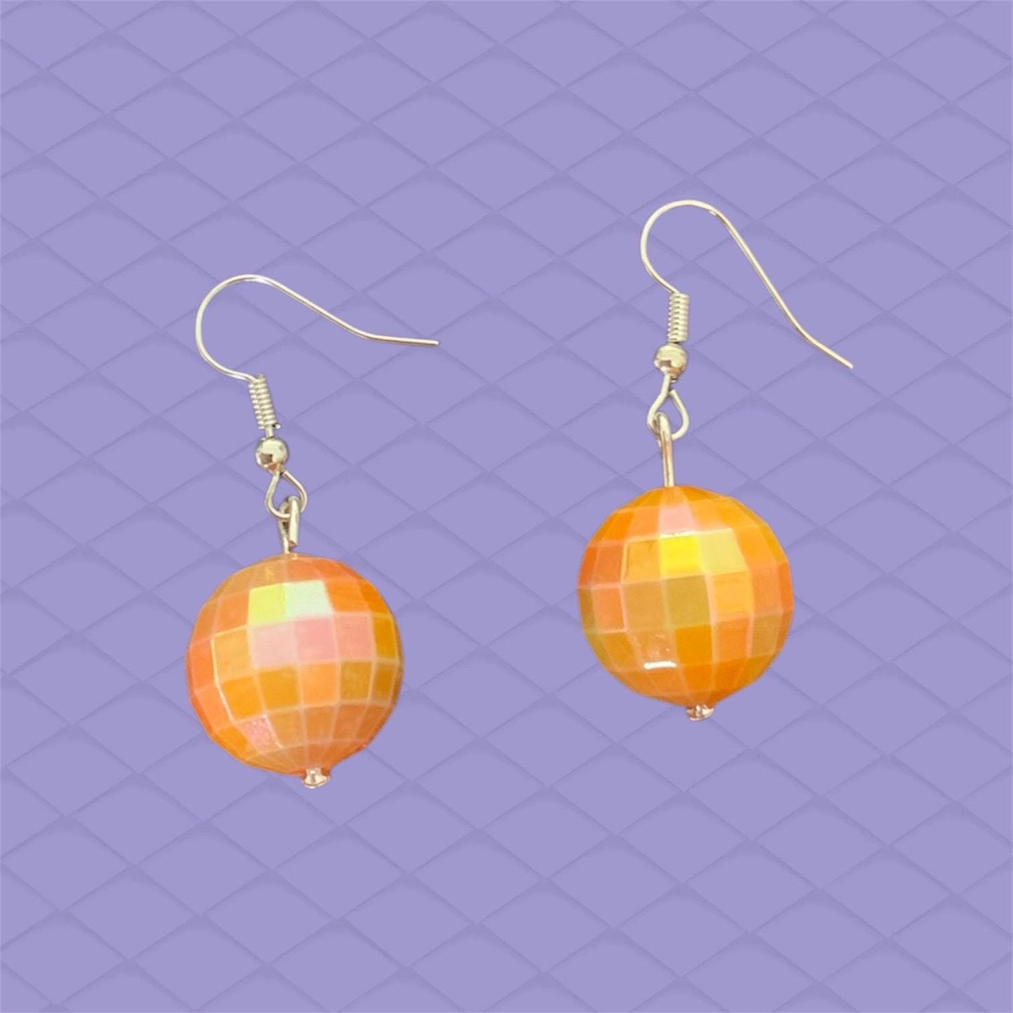 Disco ball earrings