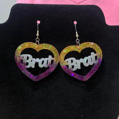 Lesbian Slut or Brat Earrings
