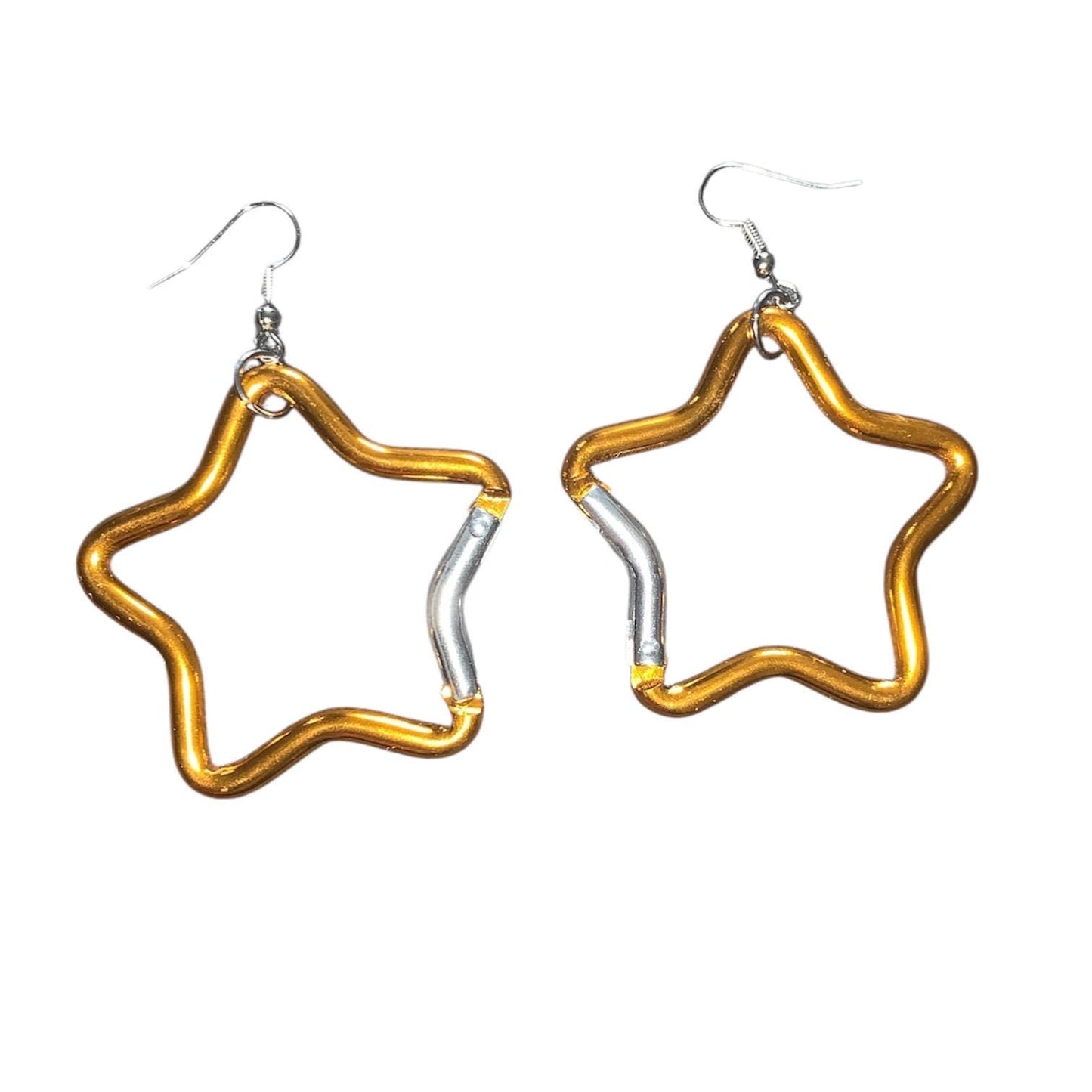 Carabiner star earrings