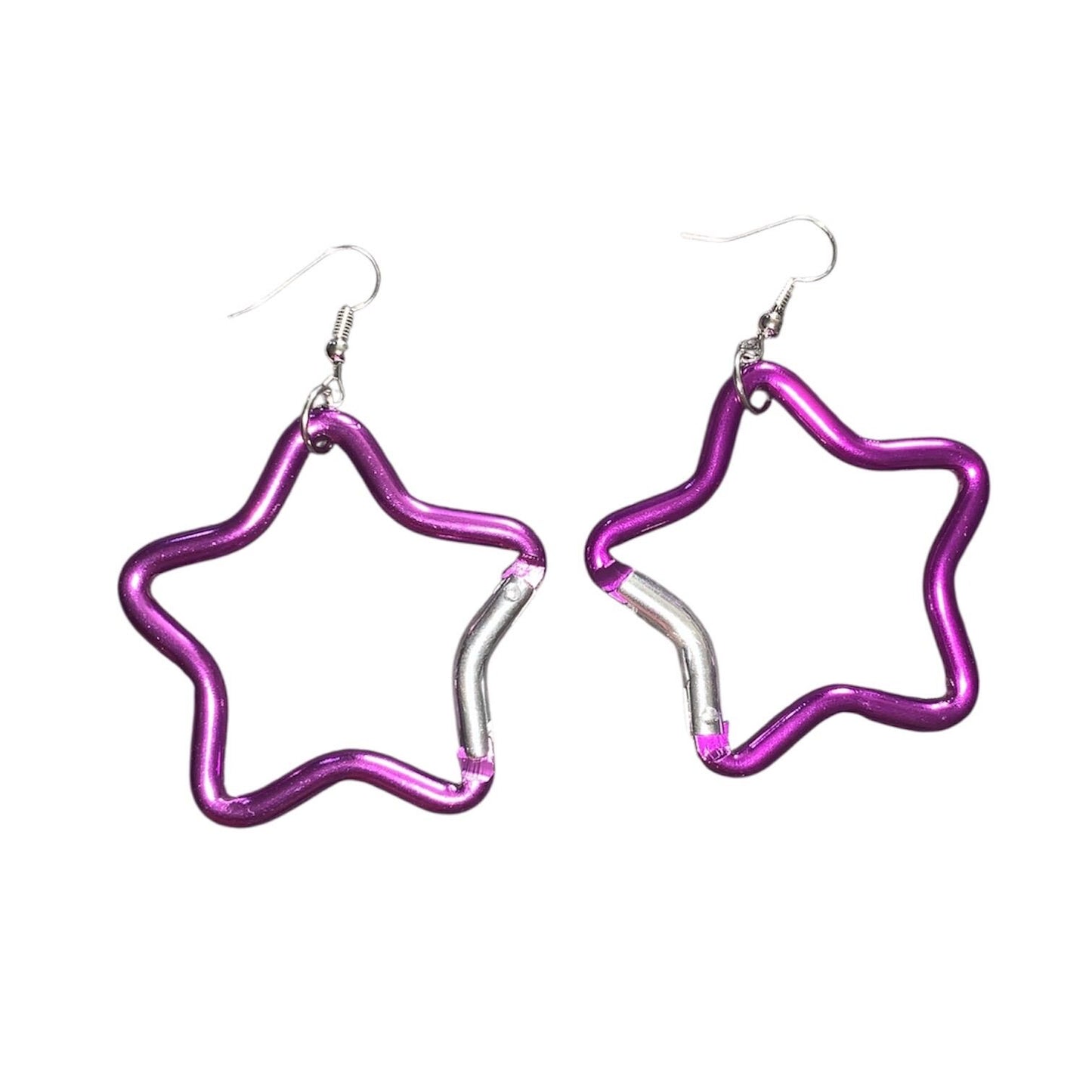 Carabiner star earrings