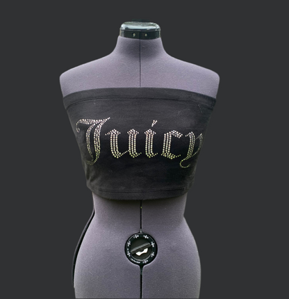 Juicy Couture Black Bandeau Top