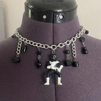 Black power rangers choker necklace
