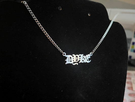 Lgbtq+ Dyke stainless steel necklace